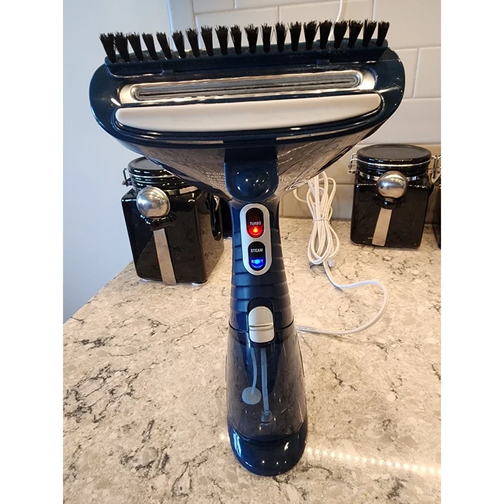 Conair GS38R Handheld Garment Steamer 1550W Corded Blue White for Garments
